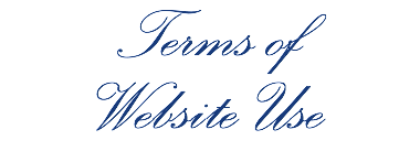Terms of Website Use